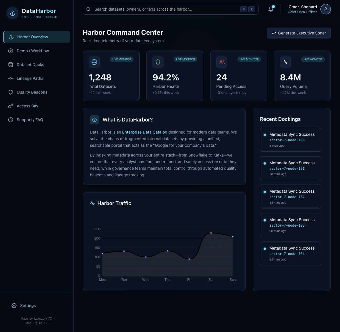 DataHarbor 项目预览